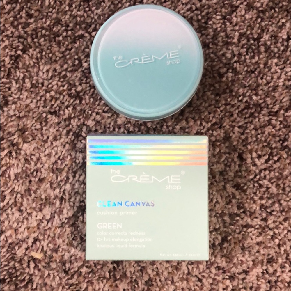 Clean Canvas GREEN Color Correcting Cushion Primer
